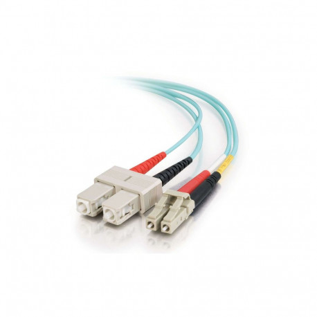 Enhanced LC - SC OM3 RBS AQUA LSZH 2F 2.0mm ZDPX 0.5M