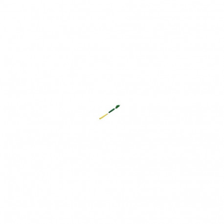 LC/APC Simplex Connector 2mm 1 - piece type, Green, Cone Ferrule