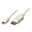 Mini DisplayPort - DisplayPort kaabel 1.0m, valge, 2160p