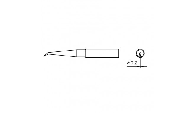 TIP WXP-65 0.2 LONG BENT CHISEL