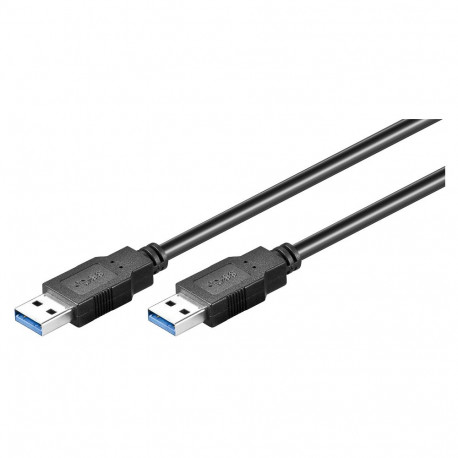 USB 3.0 AA 050 black 0.5m