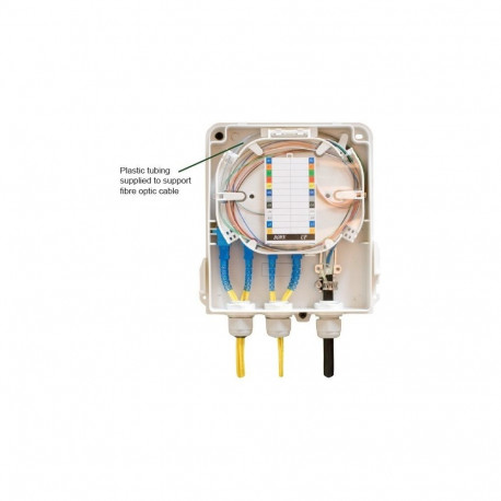 FO seinakarp 8 kiudu 8xSC simplex/LC duplex jätkuplaadiga plastik IP54 tühi