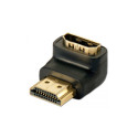 Adapter HDMI (F) - (M) 90° paremale nurgaga, alla