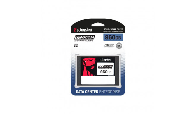 KINGSTON 960GB DC600M 2.5-tolline SATA3 segakasutusega andmekeskuse SSD ettevõtte serveritele ja NAS