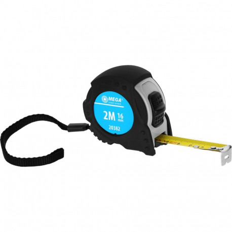 Miara 2m/16mm, 2xstop, CE, kummist kaitse, kaart, mega