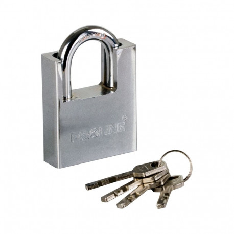 Kłódka żeliwna wzmc. 40mm kabłąk hart. klucz frez. proline