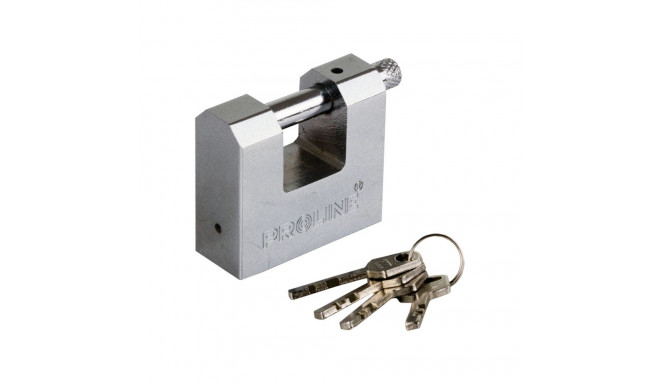 Kłódka żeliwna 70mm trzpień hart. klucz frezowany proline