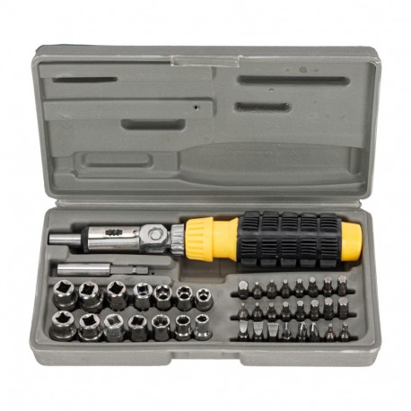 Kruvikeeraja padruniga, kmpl. 40 tk, bitsid, padrunid, liigend