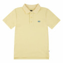 Children’s Short Sleeve Polo Shirt Levi's Lvb Back Neck Tape Yellow