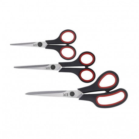 Scissors Set 3 pcs KREATOR KRTH00405 140mm-215mm, blade length 119mm, blade thickness 1.7mm