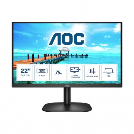 AOC 22B2H 21,5-tolline VA FHD monitor 1920x1080 200cd/m2 3000:1 6,5ms HDMI1.4 VGA
