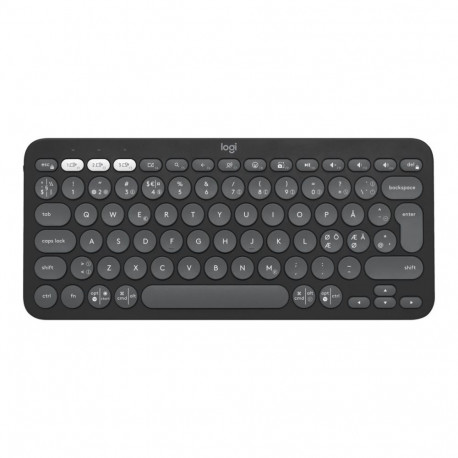 LOGITECH Pebble Keys 2 K380s juhtmevaba Bluetooth LE QWERTY Põhjamaade taani/soome/norra/rootsi tona