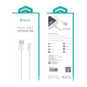 Devia kaabel USB - Lightning Smart 1m, valge (EC080 )