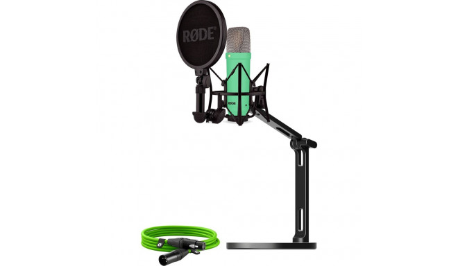 NT1 Signature +XLR-Kabel+Desktop Studio Arm  (hellgrün, Bundle)