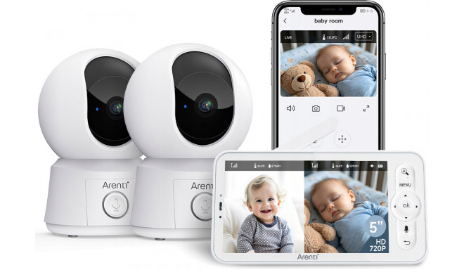 Arenti baby monitor set Nanny BC 12S*2 3M