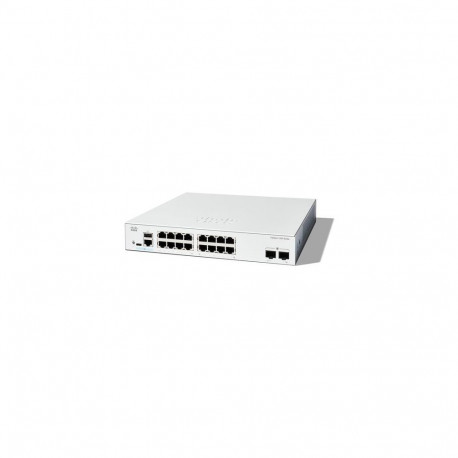 Cisco Catalyst 1200-16T-2G Smart Switch, 16 Port GE, 2x1GE SFP, Limited Lifetime Protection (C1200-1