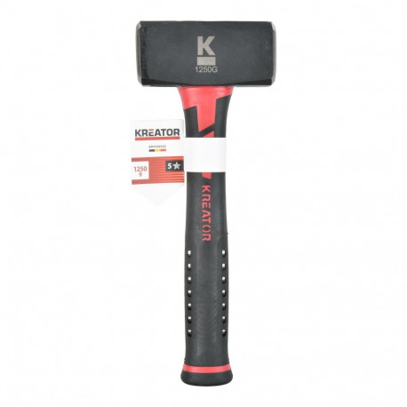 Kreator Club Hammer KRTH90302, 1.25kg, 100mm x 43mm, fiberglass, 232mm