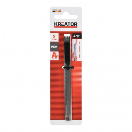 Lõikur 9mm roostevaba teras KREATOR KRTH00103 84 mm tera pikkus, 9 mm tera laius