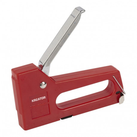 Hand Tacker 4-8mm Type A KREATOR KRTH00001 Staple Width 11.2mm, Length 8mm, Thickness 0.75mm