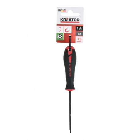 Skrūvgriezis Torx 75mm T7, KREATOR, KRTH21102, Šaftas garums: 75 mm, Galvas izmērs: 7