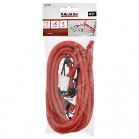 Carrier straps KREATOR KRTH40902 Ø 8mm, 100cm, 4 pcs