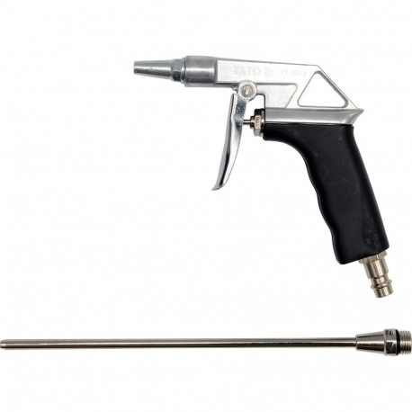 Yato YT-2373 blow gun with long nozzle, 0.8 MPa, 1/4", 33/230 mm, 1.8/4 mm, aluminum, PVC handle, 91