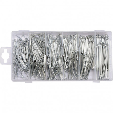 Yato YT-06873 Cotter pin set, 555 pcs, carbon steel, GRD, 1.6-4mm, 25-64mm