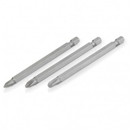 Otsikud PH1 PH2 PH3 pikad (3tk.) 89mm Kreator