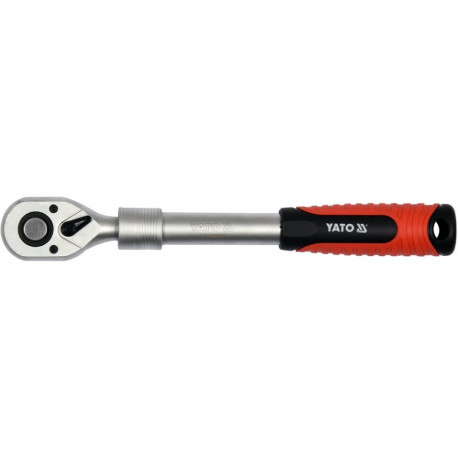 Yato padrunvõti käepide teleskoopne YT-0299, 305-445mm, 1/2", 72 hammast, CrV 6135, sirge käepide, t