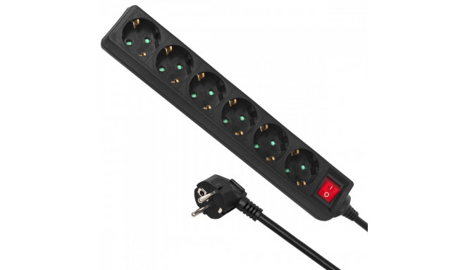 Socket box 6-way 5m MCE195G