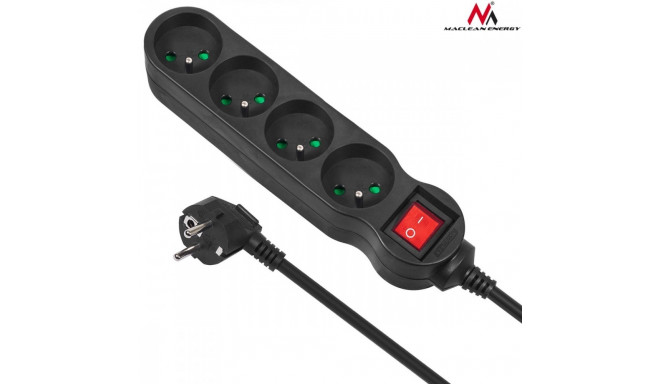 Power strip 1,4m MCE180 2300W black