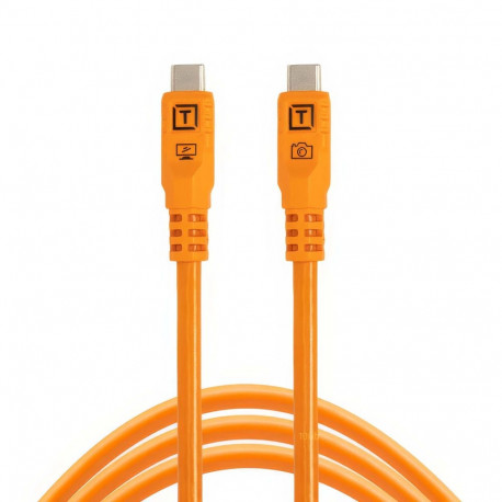 TetherPro Optima 10G USB-C, 3,0m, Straight, Orange