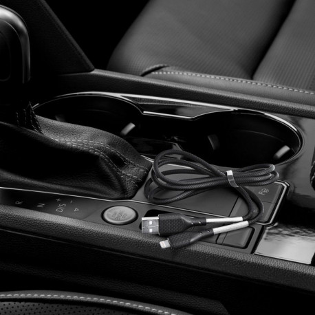 Cable USB A to Lightning Forcell F-Energy 2,4A 12W Carbon 1 m CB-01A black