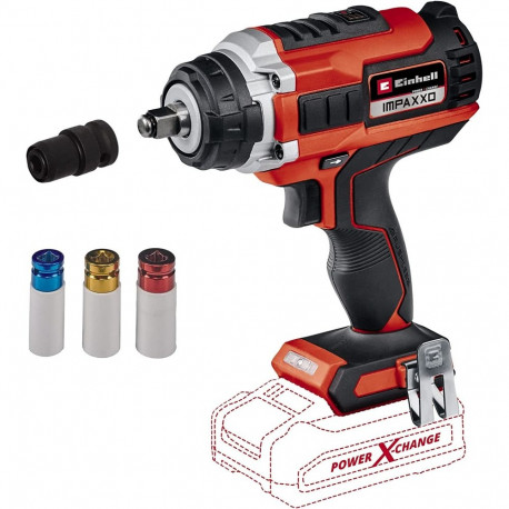 Einhell cordless impact wrench IMPAXXO 18/400, 1/2 (red/black, without battery and charger)