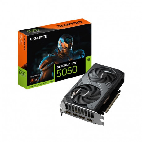 GIGABYTE graafikakaart GeForce RTX 5050 WINDFORCE OC 8G GV-N5050WF2OC-8GD 8GB GDDR6, 128bit, PCI-E5.
