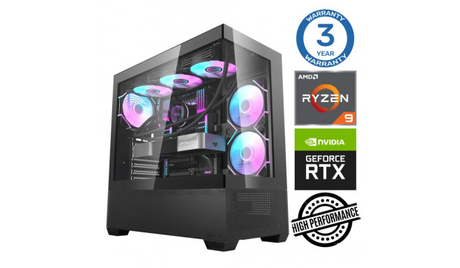 INTOP Ryzen 9 5900X 16GB 1TB SSD M.2 NVME+2TB RTX4070 12GB no-OS