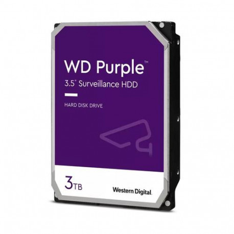 Western Digital Blue Purple internal hard drive 3 TB 5400 RPM 64 MB 3.5&quot; Serial ATA III