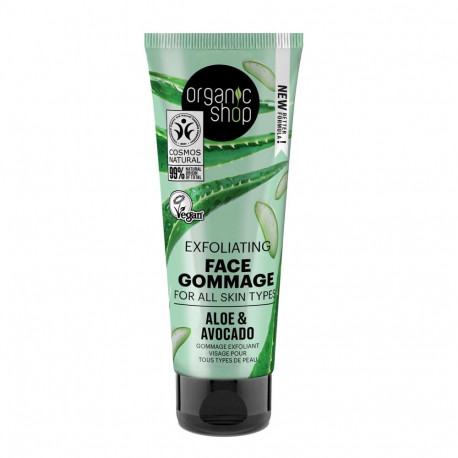 ORGANIC SHOP ALOE&AVOCADO EXFOLIANTE FACIAL 75ML