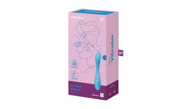 SATISFYER G-SPOT FLEX 4+ MULTI-VIBRADOR AZUL 1UN