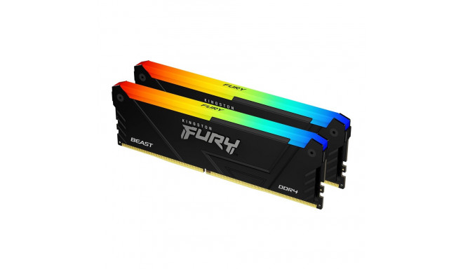Kingston 32GB 3200MT/s DDR4 CL16 DIMM (Kit of 2) FURY Beast RGB