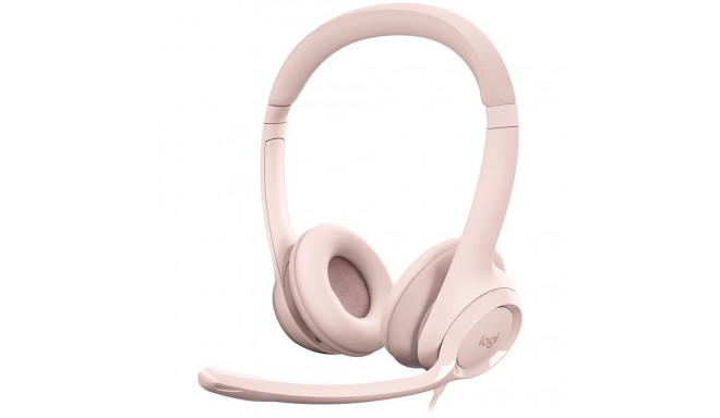 LOGITECH H390 Corded Headset - ROSE - USB