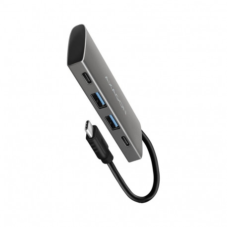 AXAGON HMC-4G2 2x USB-A + 2x USB-C, USB-C 3.2 Gen 2 10Gbps hub, 13cm USB-C cable