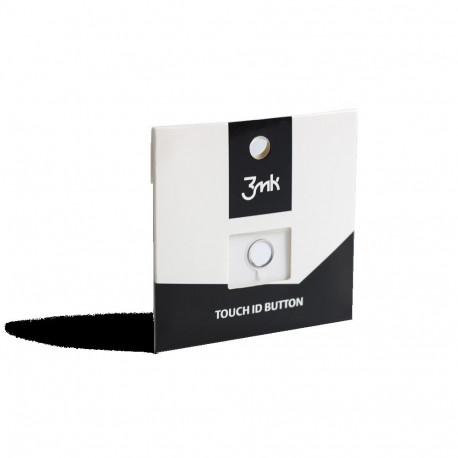 Nupukõrgendus Touch ID, Apple iPhone 8 / 7 / 6 / 6s / 5 / SE kaitseklaasile, valge, 3mk