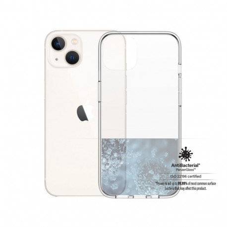 Kaitseümbris ClearCase, Apple iPhone 13, klaasist tagaküljega, läbipaistev, PanzerGlass