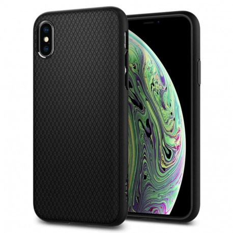 Kaitseümbris Liquid Air, Apple iPhone X / Xs, must, Spigen
