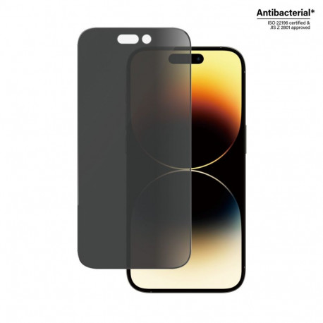 Kaitseklaas privaatsusfiltriga, Apple iPhone 14 Pro, musta äärega, PanzerGlass