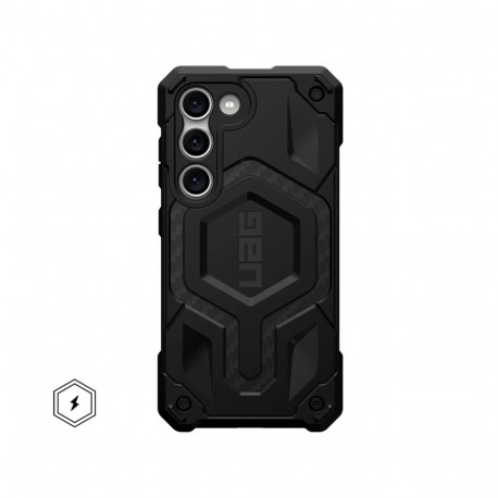 Kaitseümbris Monarch Pro, Samsung Galaxy S23, carbon fiber, magnetringiga, Urban Armor Gear (UAG)