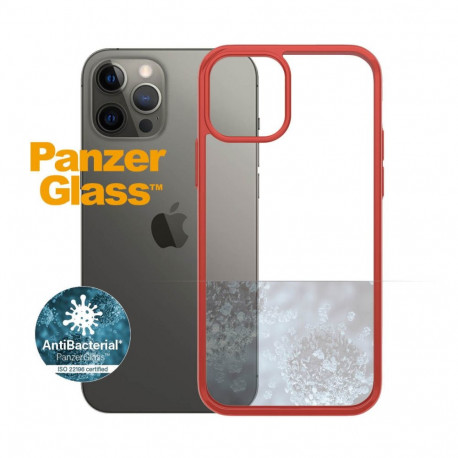 Kaitseümbris ClearCase, Apple iPhone 12 / 12 Pro, punane / läbipaistev, PanzerGlass