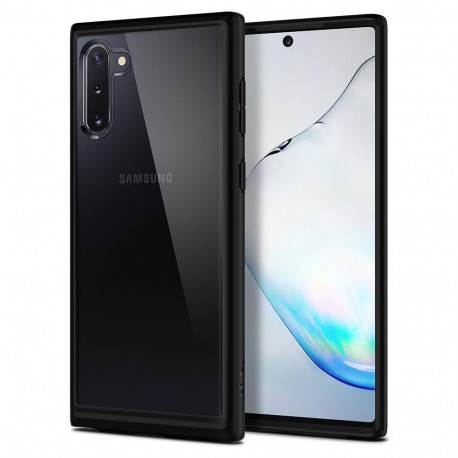 Kaitseümbris Ultra Hybrid, Samsung Galaxy Note10, läbipaistev musta äärega, Spigen