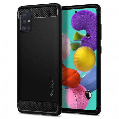 Kaitseümbris Rugged Armor, Samsung Galaxy A51, must, Spigen